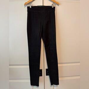 Helmut Lang Black Denim Pull on Ponte Pants sz 27